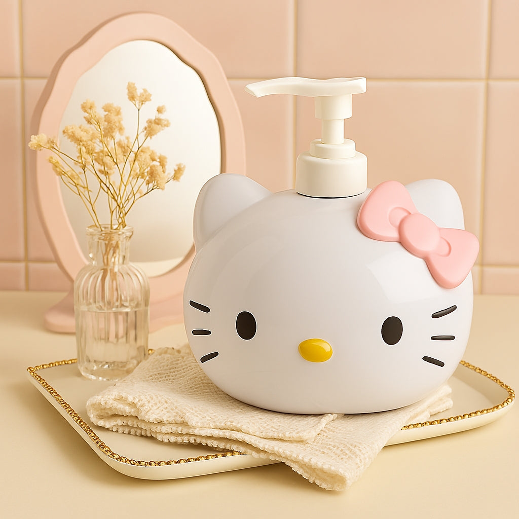 Hello Kitty Soap Dispenser | Cute Kawaii Bathroom & Kitchen Sinkware