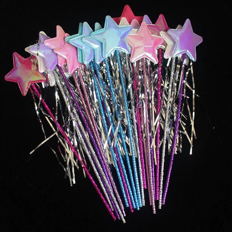 10pcs Star Magic Wand Fairy Wands Set - Cake Pops Parties