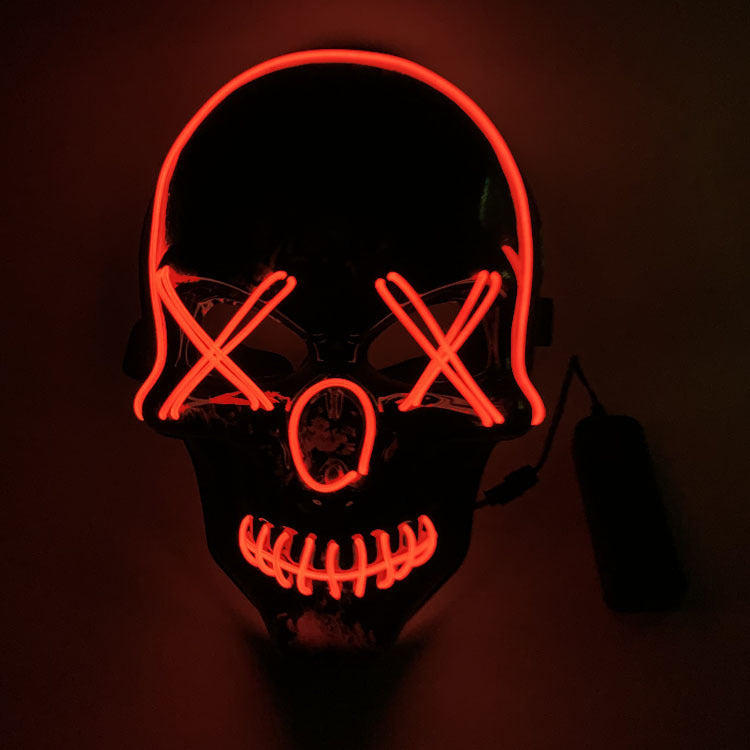 Masque lumineux à LED pour Halloween