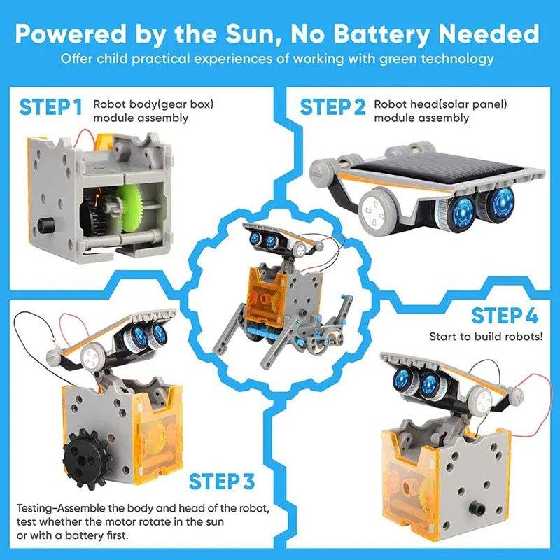 12 - in - 1 Solar Robot Toy Kit - Cake Pops Parties