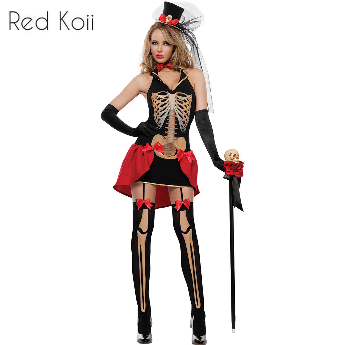 Ensemble de costumes de cosplay squelette