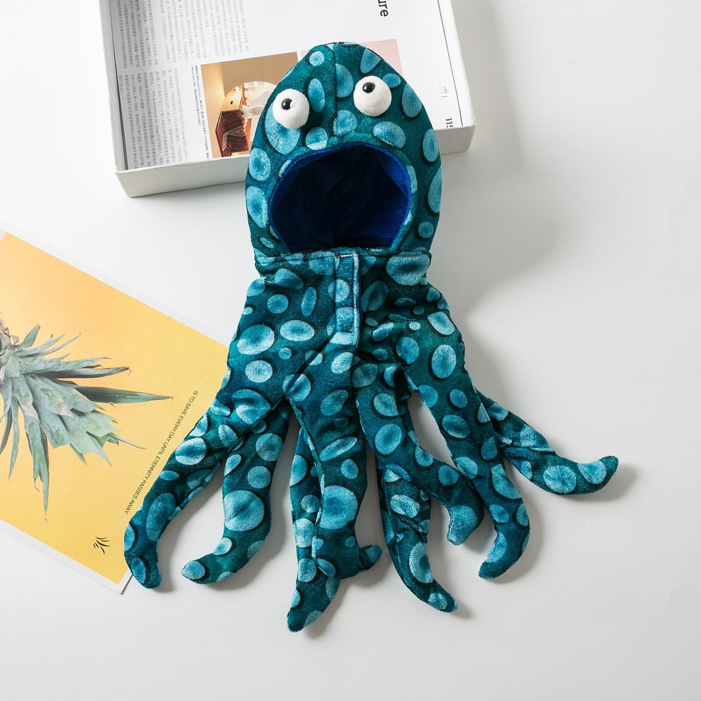 Couvre-chef amusant pour animaux de compagnie en forme de poulpe pour Halloween