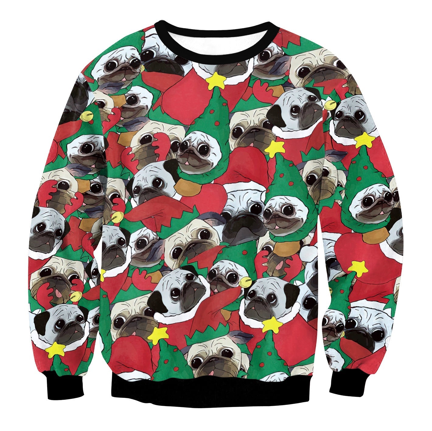 Festive Round Neck Christmas Sweater