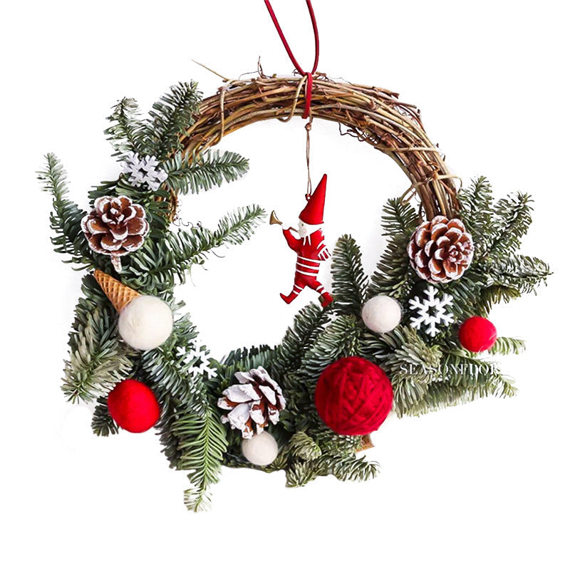 Couronne de guirlande de bracelets de Noël