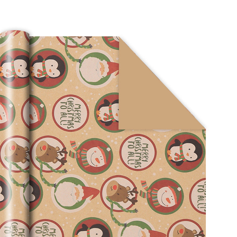 Emballage cadeau en papier kraft vintage
