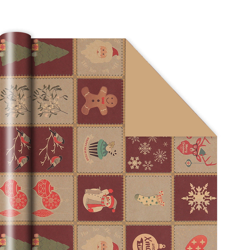 Emballage cadeau en papier kraft vintage