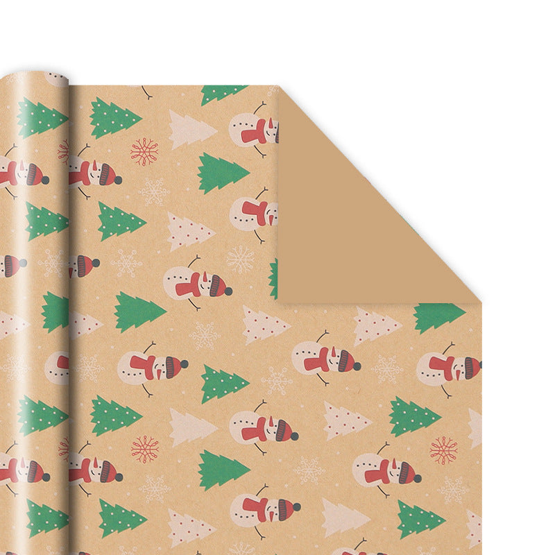 Emballage cadeau en papier kraft vintage