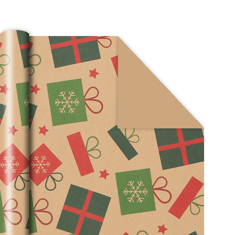 Emballage cadeau en papier kraft vintage