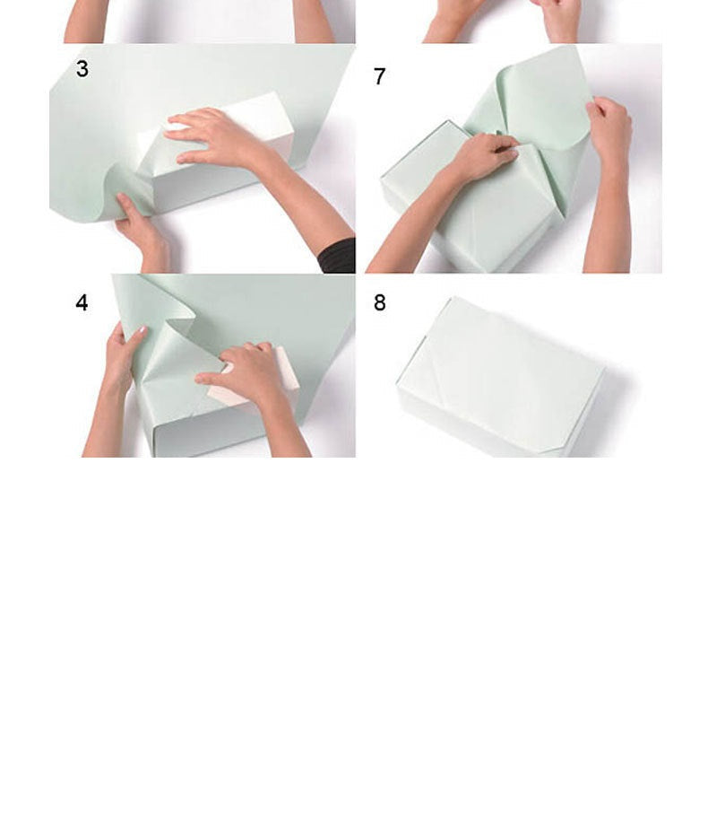 Emballage cadeau en papier kraft vintage