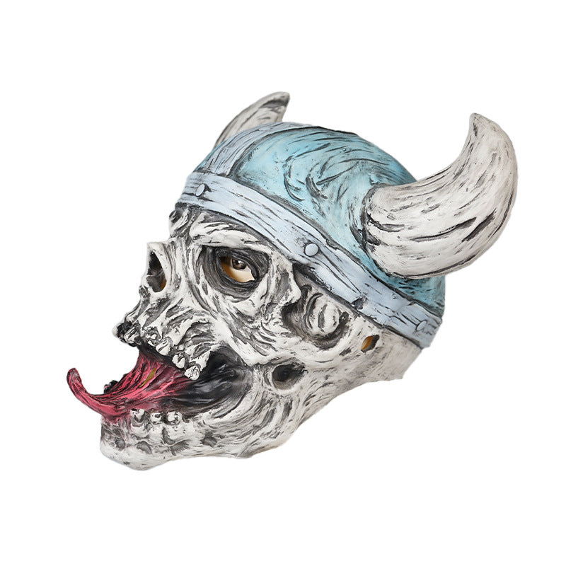 Masque viking laid en latex pour Halloween