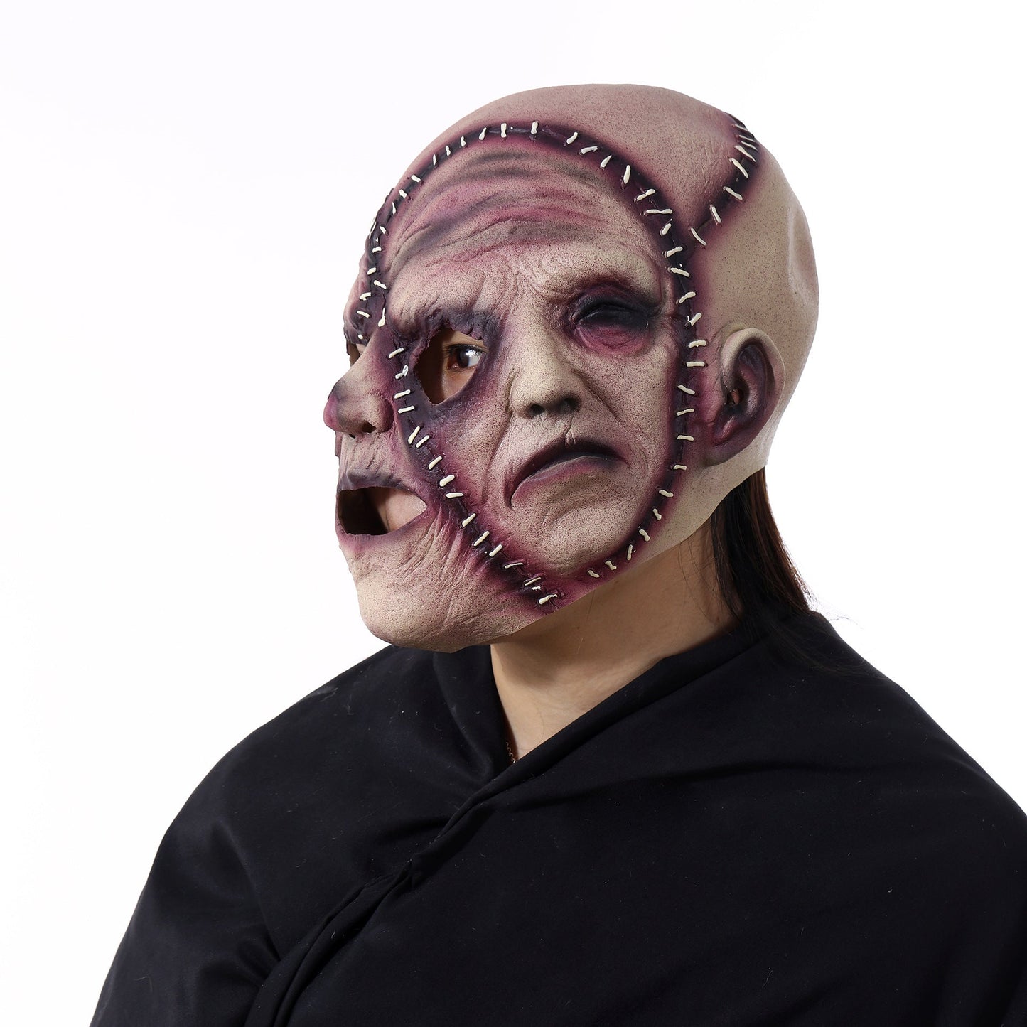 Masque d'Halloween effrayant à trois faces grimaces