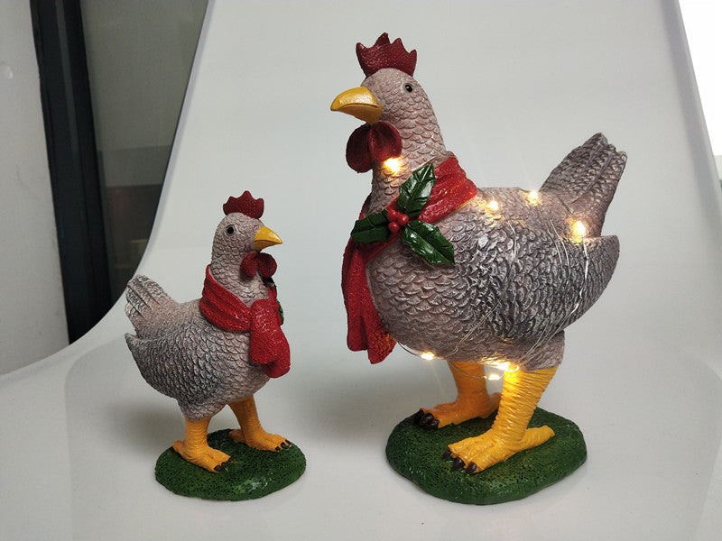 Décoration d'écharpe de poulet de vacances