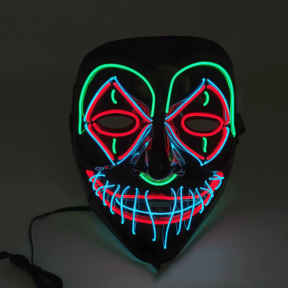 Masque LED lumineux pour Halloween
