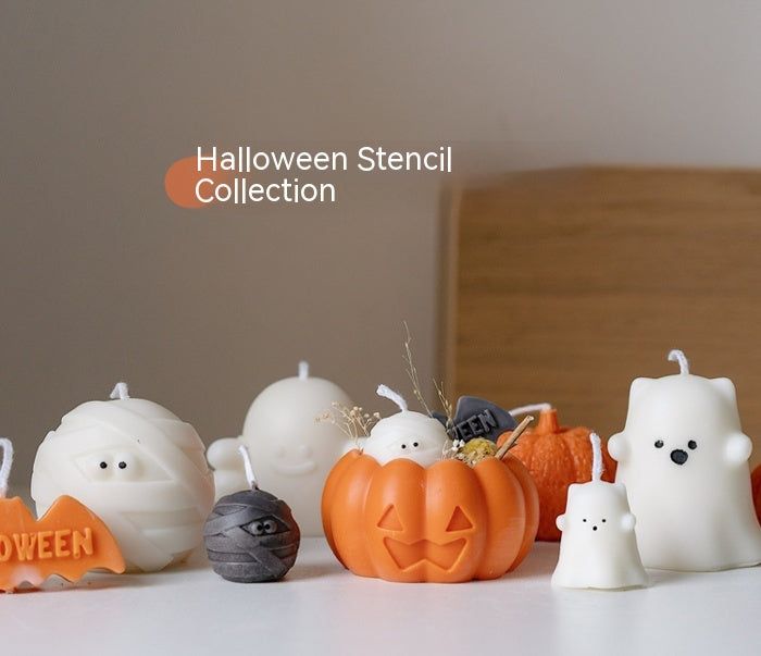 Moule en silicone pour fabrication de bougies d'Halloween