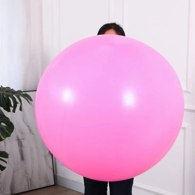 36 - inch Gold White Pink Latex Balloons - Cake Pops Parties