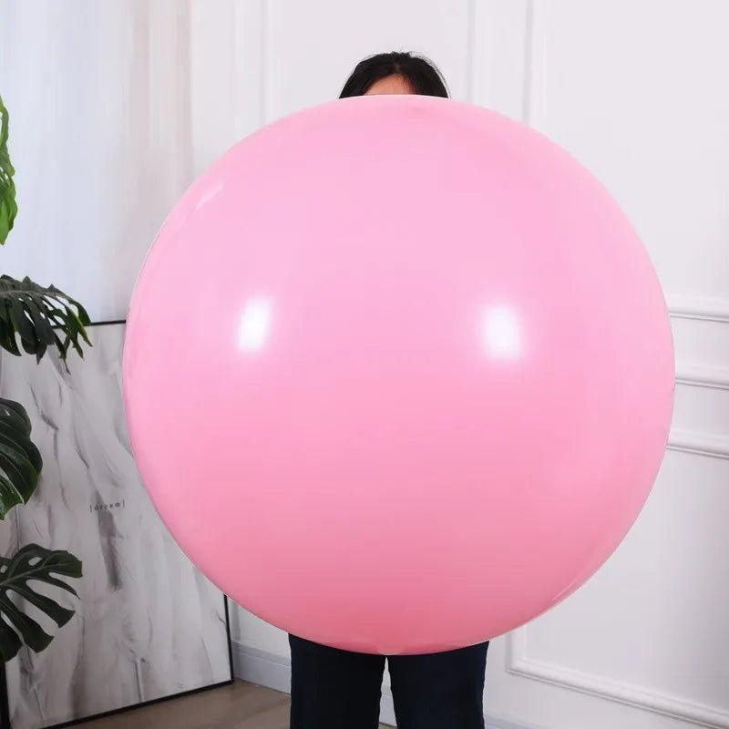 36 - inch Gold White Pink Latex Balloons - Cake Pops Parties