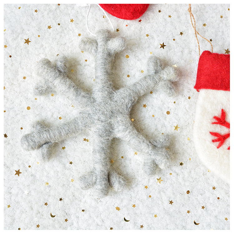 Ensemble de décorations de Noël en forme de flocon de neige