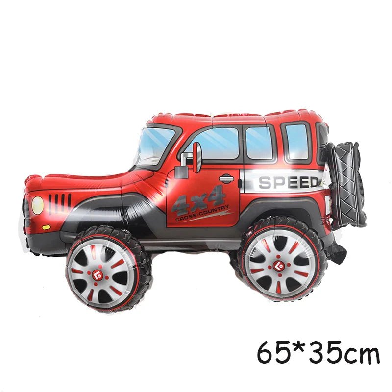 3D Cartoon Car Helium Balloon Set - Cake Pops Parties