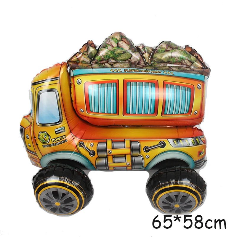 3D Cartoon Car Helium Balloon Set - Cake Pops Parties