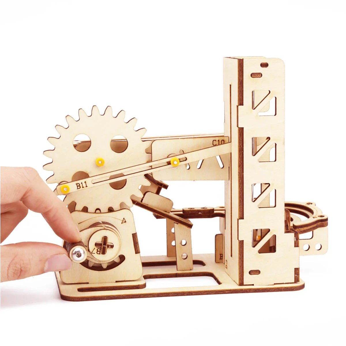 3D Wooden Spiral Marble Run Puzzle - Cake Pops Parties