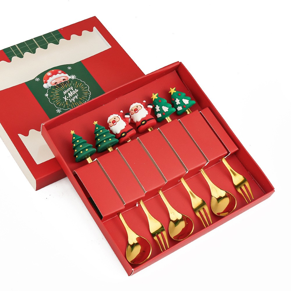 Coffrets cadeaux de Noël en acier inoxydable mignons