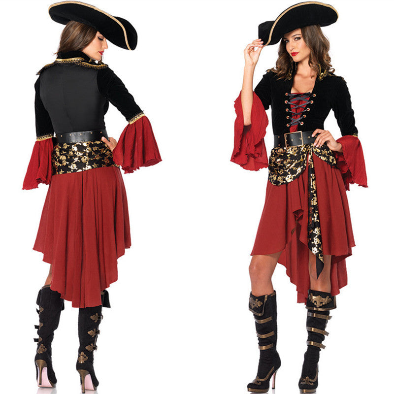 Costume de pirate haut de gamme pour Halloween