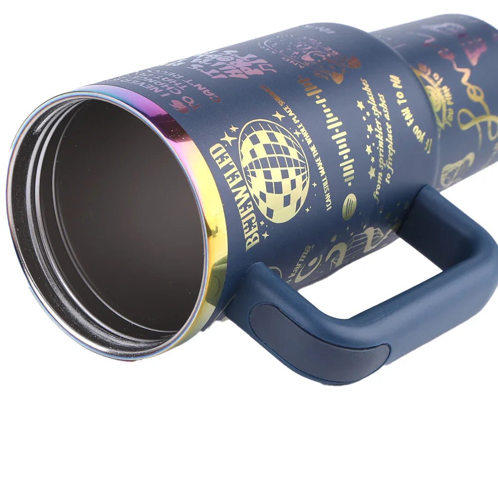 40oz Insulated Tumbler with Straw - Freeze Thermos Cup - Cake Pops Parties