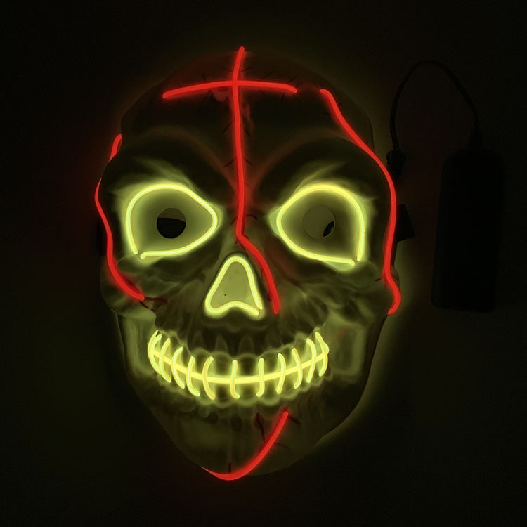 Masque lumineux à LED pour Halloween