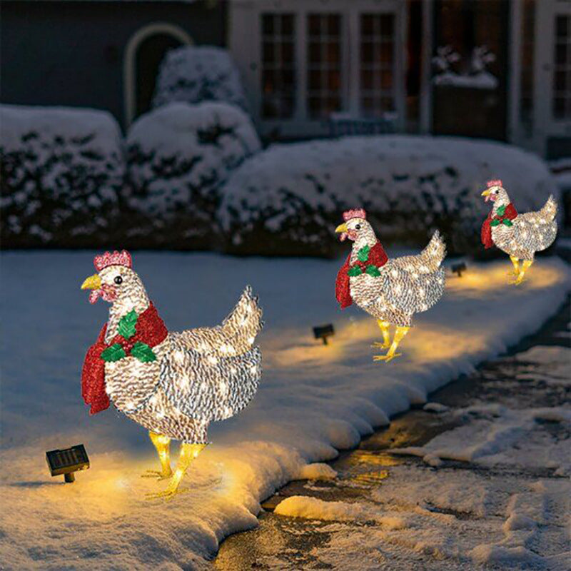 Décoration d'écharpe de poulet de vacances