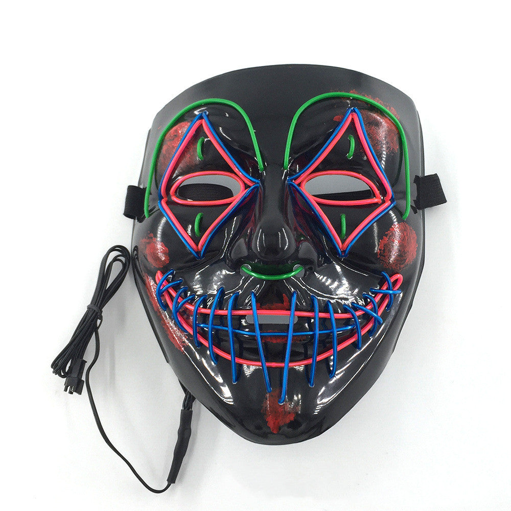 Masque LED lumineux pour Halloween