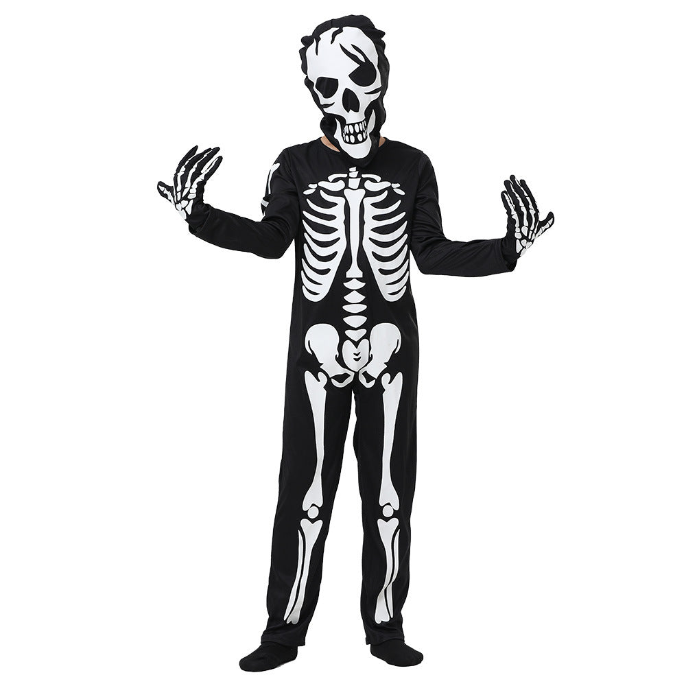 Costume d'Halloween squelette lumineux