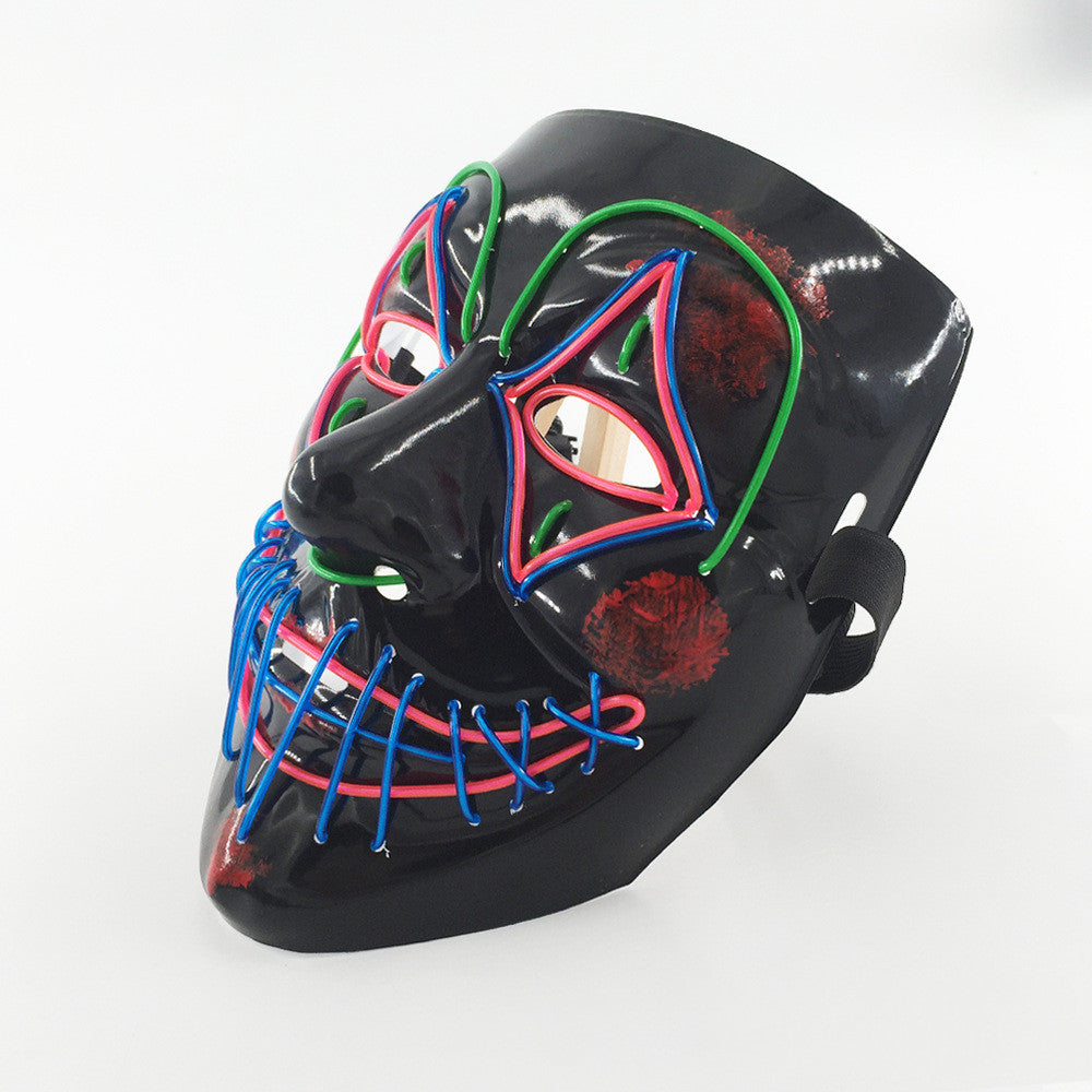 Masque LED lumineux pour Halloween
