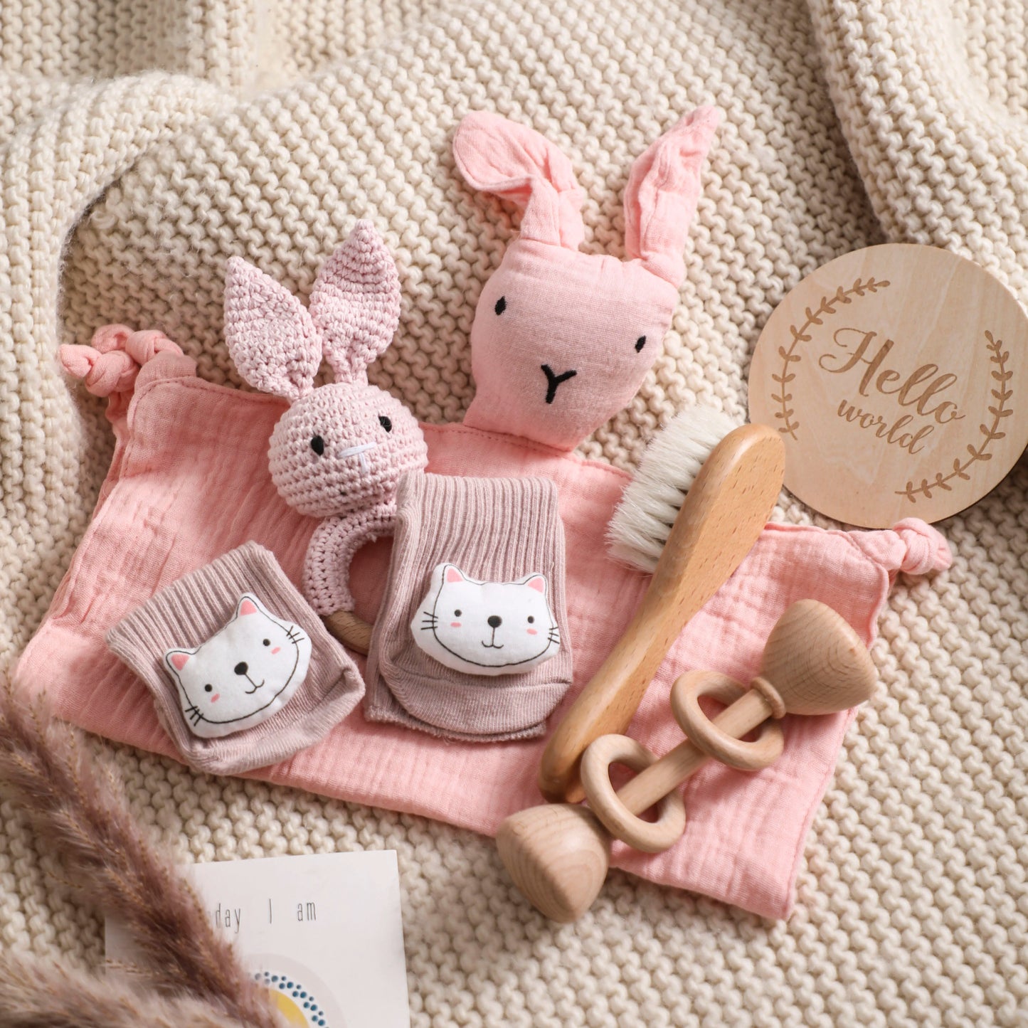 7pc Newborn Bath Toy Set - Cake Pops Parties