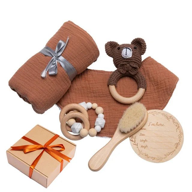 7pc Newborn Bath Toy Set - Cake Pops Parties