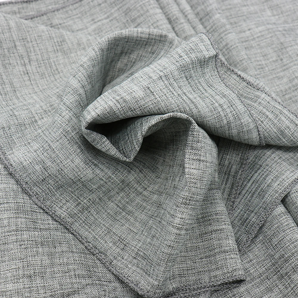 Chemin de table en toile de jute vintage - Gris kaki