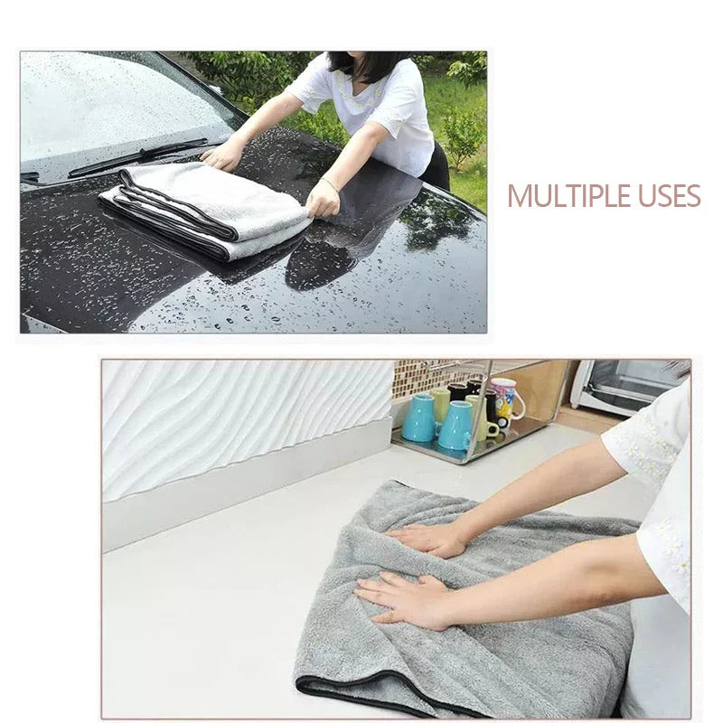 Serviette de lavage de voiture en microfibre à séchage rapide