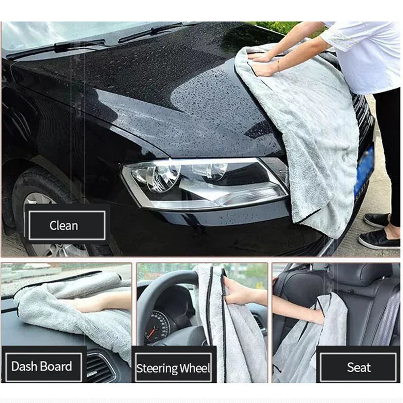 Serviette de lavage de voiture en microfibre à séchage rapide