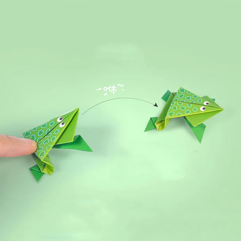 Livre éducatif d'artisanat d'origami d'animaux de dessin animé pour les enfants
