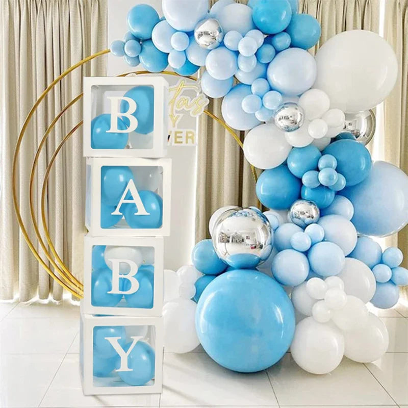 Décoration de boîte à ballons pour 1er anniversaire