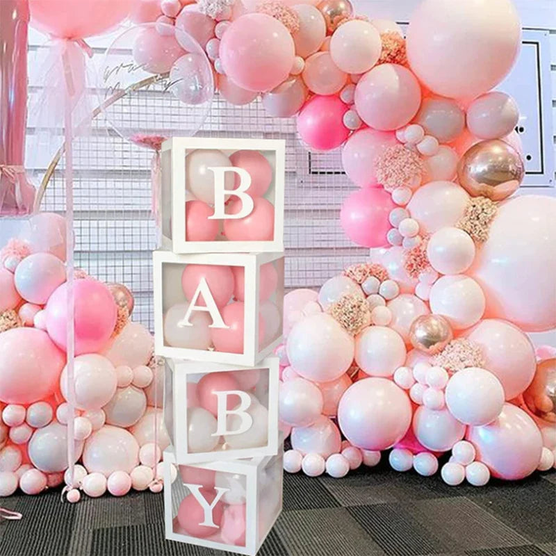 Décoration de boîte à ballons pour 1er anniversaire