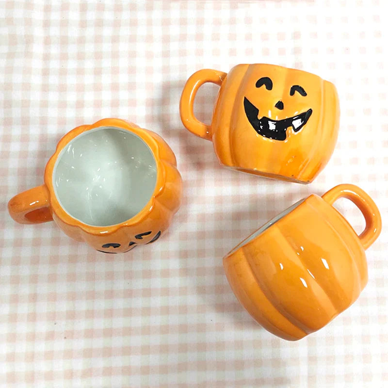 Tasse en céramique avec motif citrouille d'Halloween amusant