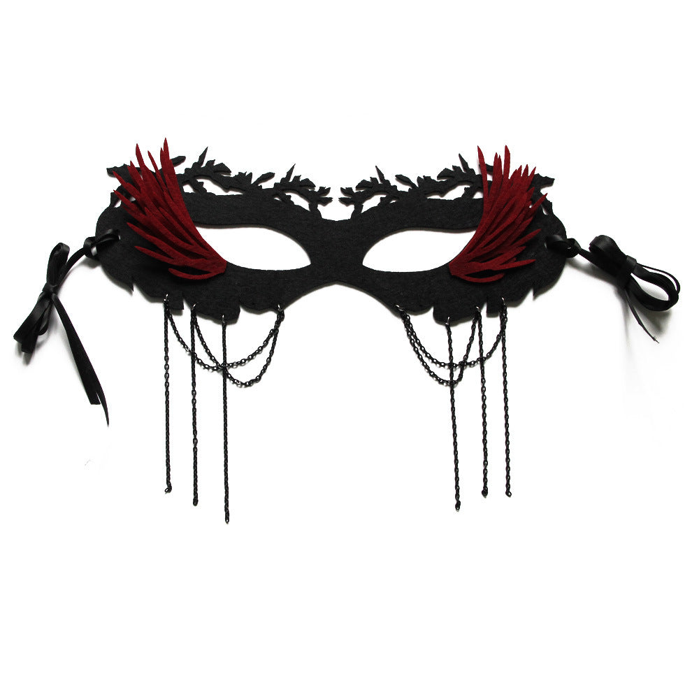 Masque de mascarade demi-visage - Exclusivité Halloween