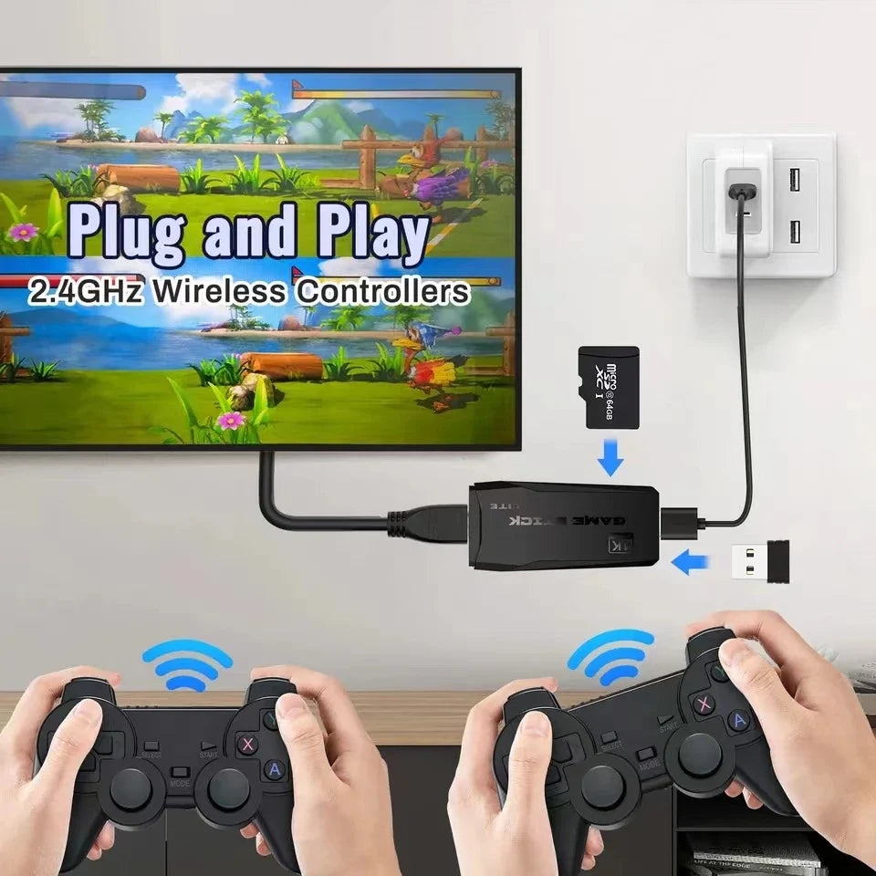 4K Wireless Game Console Retro Handheld 20000+ Games