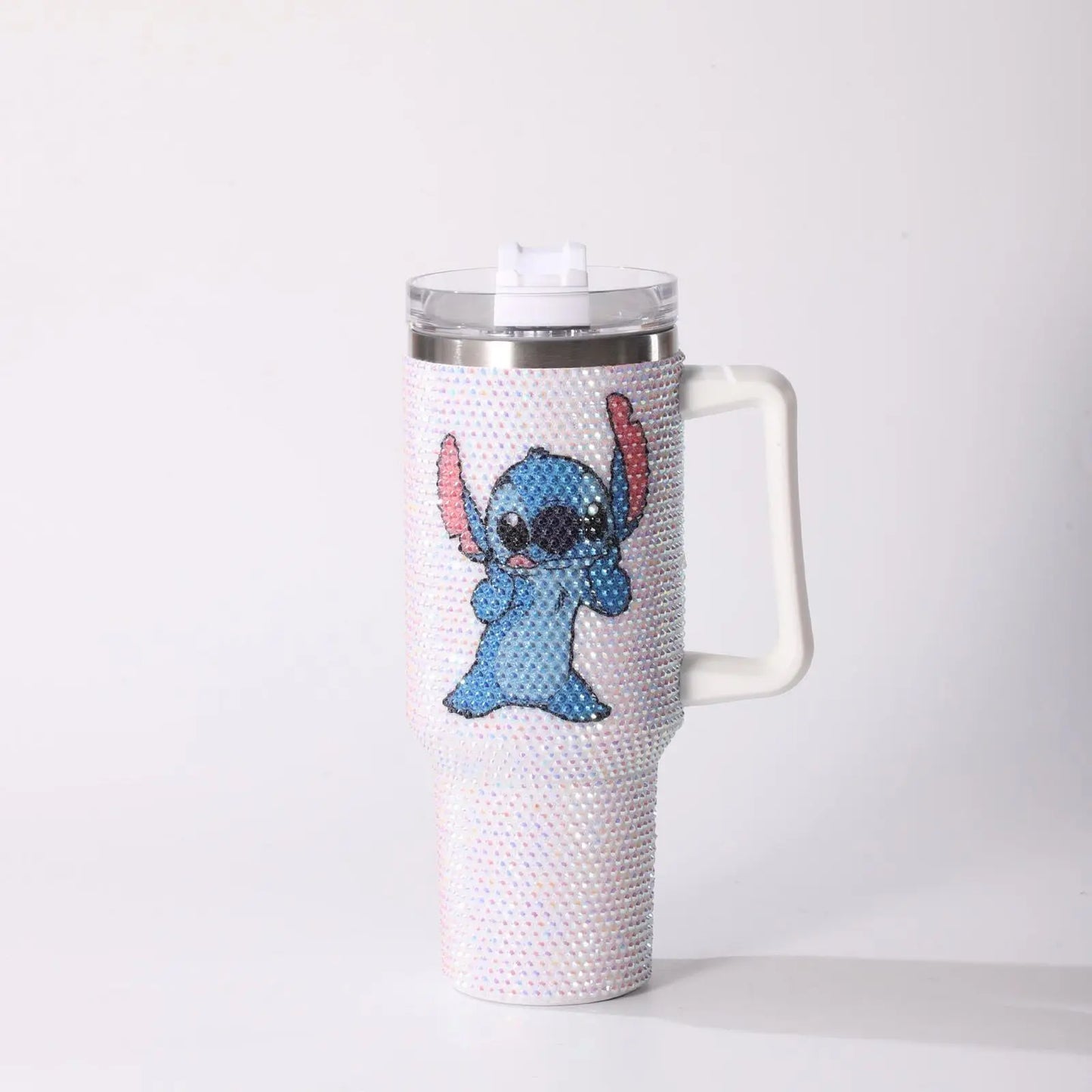 Tumbler with a character design on a white background