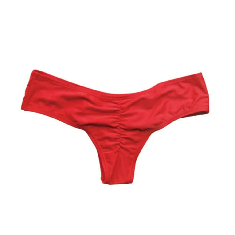 Sexy Side Tie Thong Bikini Bottoms | Adjustable Brazilian Swim Briefs