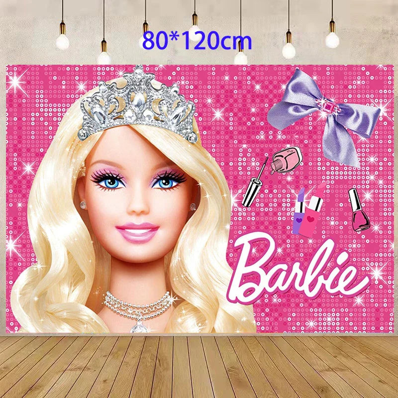 Ensemble de fournitures pour fête d'anniversaire sur le thème de la princesse