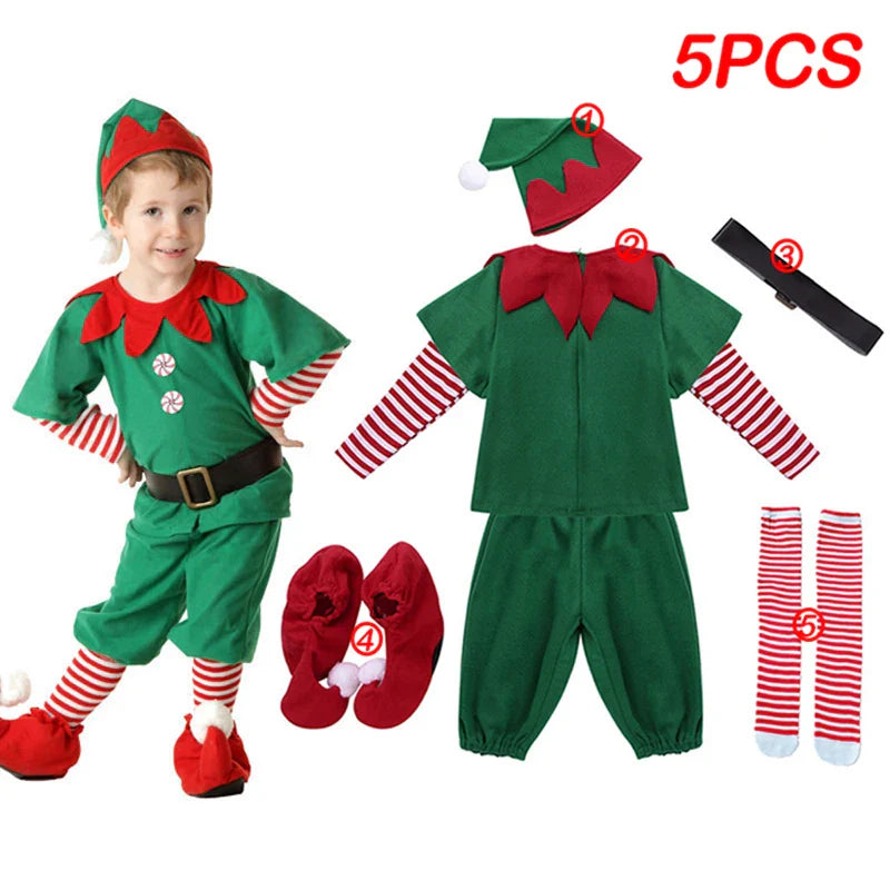 Ensemble de robe de Noël Père Noël pour enfants