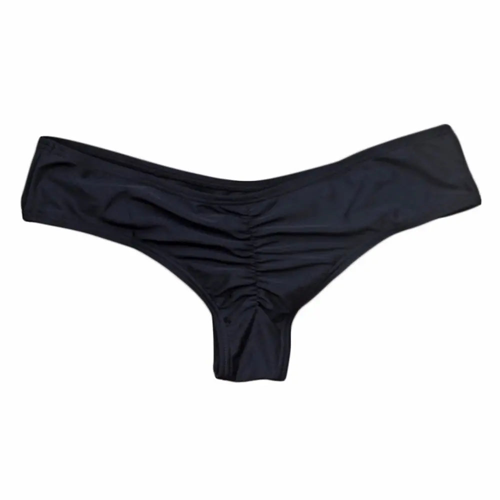 Sexy Side Tie Thong Bikini Bottoms | Adjustable Brazilian Swim Briefs