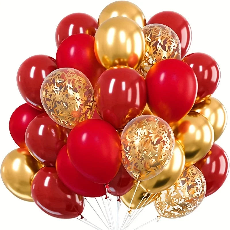 30 ballons en latex avec confettis