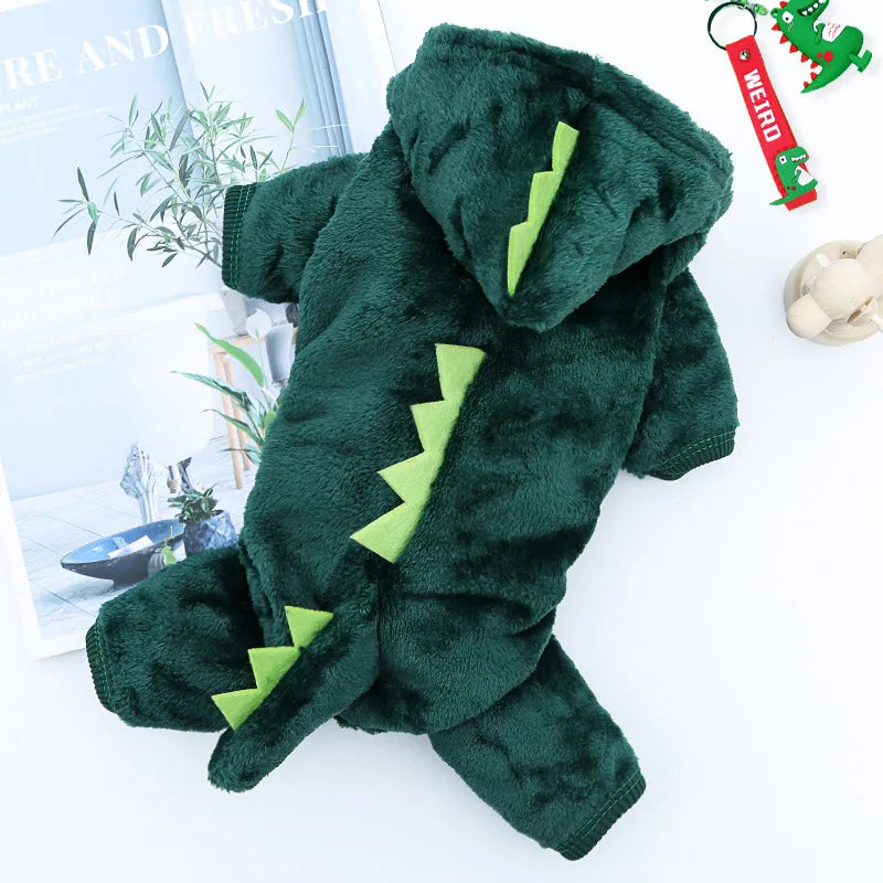 Costume de dinosaure amusant pour animal de compagnie